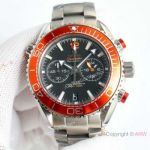 Copy Omega Seamaster Planet Ocean Chronograph Quartz Orange Bezel Watches